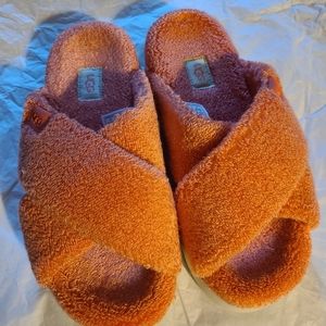 UGG terry cross slides